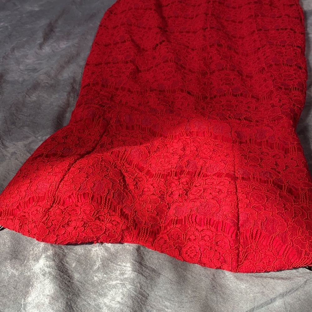 🥳Host Pick🥳 - Forever 21 Lined Lace Strapless Short LE Dress size S NWT - Picture 14 of 16